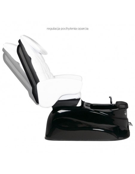 SPA PEDICURE CHAIR WITH MASSAGE AND PUMP AS-122 WHITE NAD BLACK