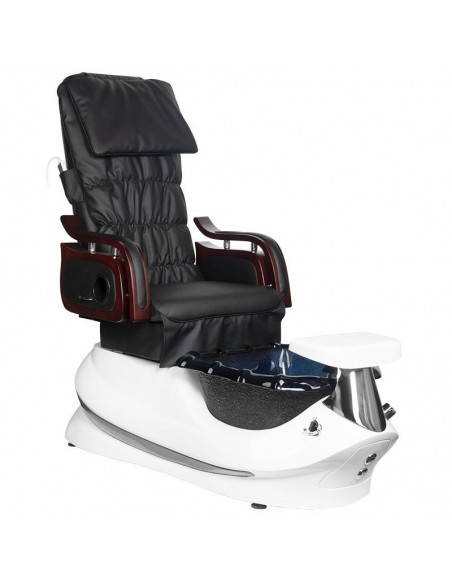 SPA PEDICURE CHAIR WITH MASSAGE AND PUMP AS-261 BLACK AND WHITE