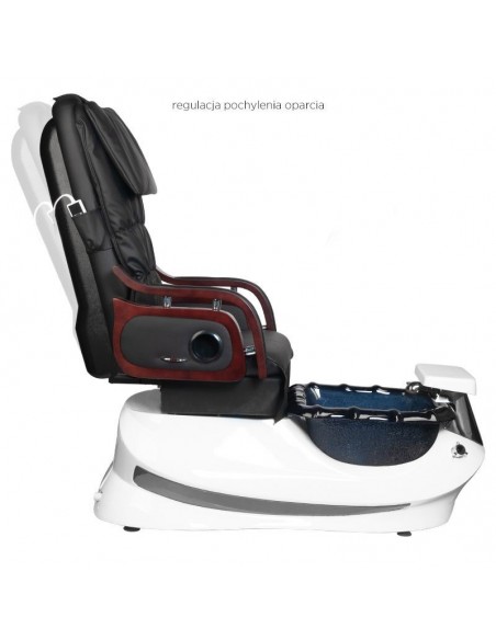 SPA PEDICURE CHAIR WITH MASSAGE AND PUMP AS-261 BLACK AND WHITE