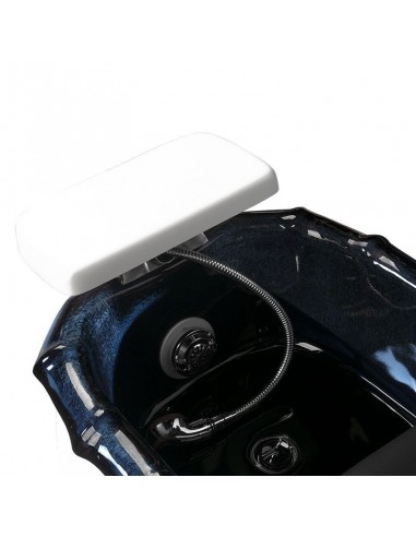 SPA PEDICURE CHAIR WITH MASSAGE AND PUMP AS-261 BLACK AND WHITE