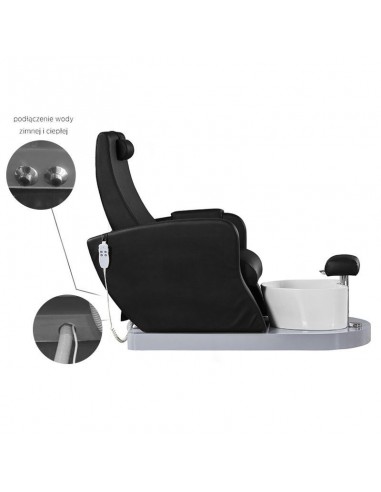 SPA PEDICURE CHAIR AZZURRO 016B BLACK