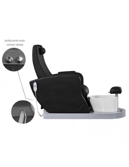 SPA PEDICURE CHAIR AZZURRO 016B BLACK