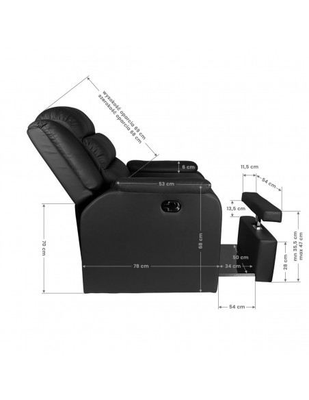 SPA PEDICURE CHAIR HILTON BLACK