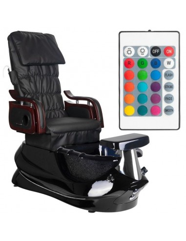 SPA PEDICURE CHAIR WITH MASSAGE AND PUMP AS-261 BLACK