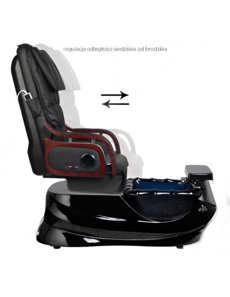 SPA PEDICURE CHAIR WITH MASSAGE AND PUMP AS-261 BLACK