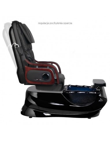 SPA PEDICURE CHAIR WITH MASSAGE AND PUMP AS-261 BLACK