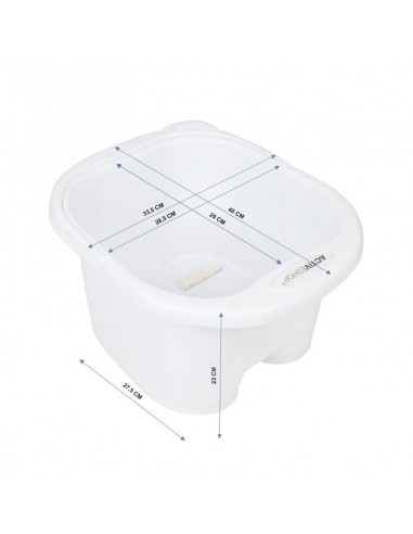 PEDICURE BOWL WITH ROLLERS ACTIVESHOP WHITE