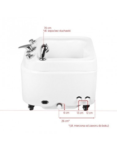 SHOWER TRAY FOR PEDICURE WITH HYDROMASSAGE AZZURRO A203