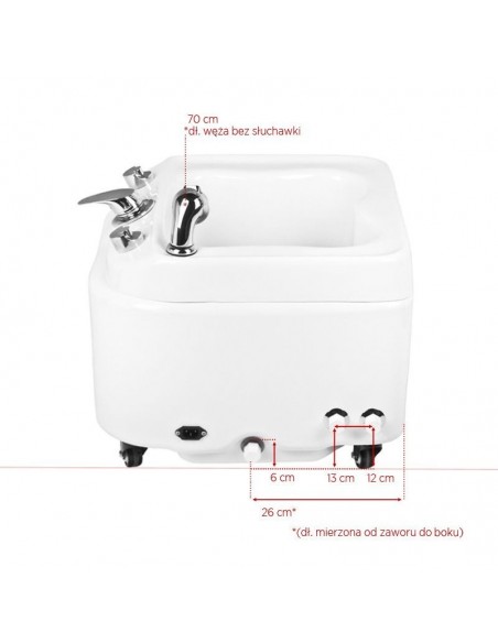 SHOWER TRAY FOR PEDICURE WITH HYDROMASSAGE AZZURRO A203