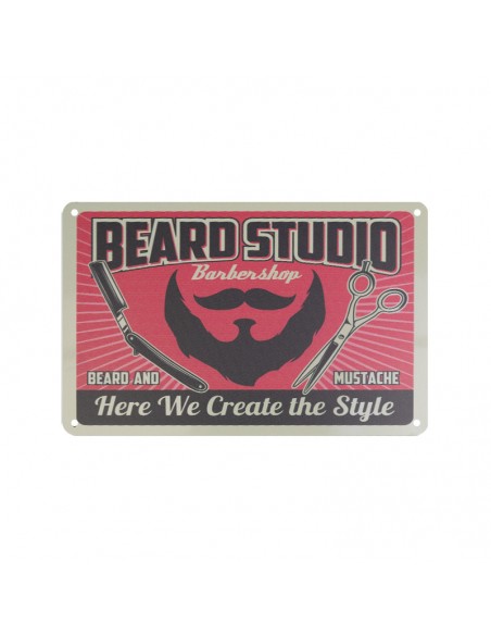 Decorative plaque barber b003