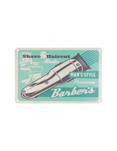 Decorative plaque barber b004