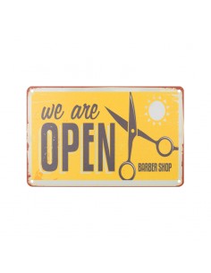 Decorative plaque barber b009