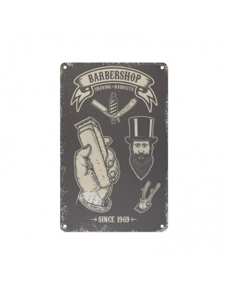 Decorative plaque barber b047