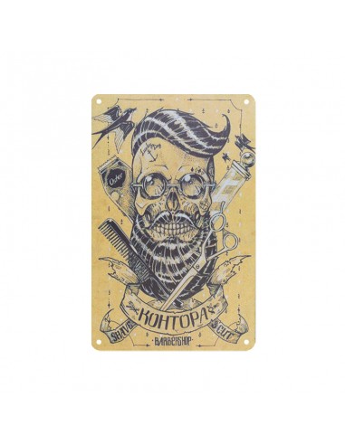 Decorative plaque barber b049