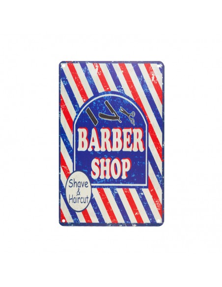Decorative plaque barber c012