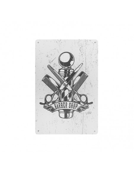 Decorative plaque barber b024