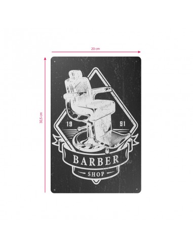 Decorative plaque barber b033