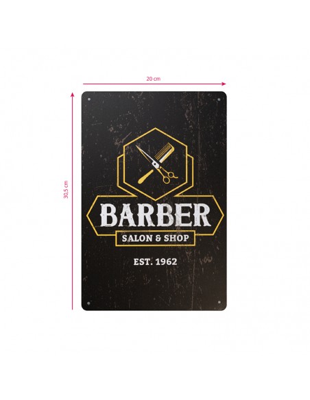 Decorative plaque barber b035