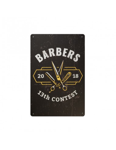 Decorative plaque barber b038