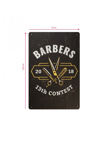 Decorative plaque barber b038