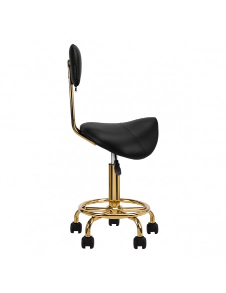 COSMETIC STOOL 6001G GOLD BLACK