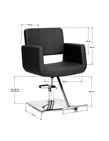 Gabbiano Helsinki black hairdressing chair