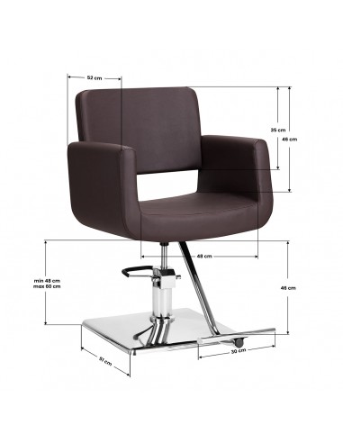 Gabbiano Helsinki brown hairdressing chair