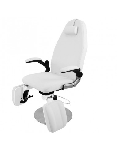 Hydraulic podiatry chair azzurro 713a white