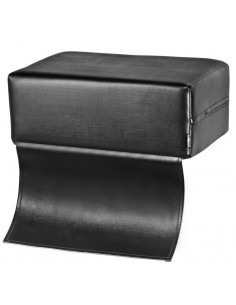 Black children's seat on the barber's chair