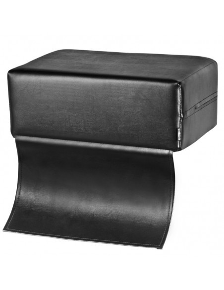 Black children's seat on the barber's chair