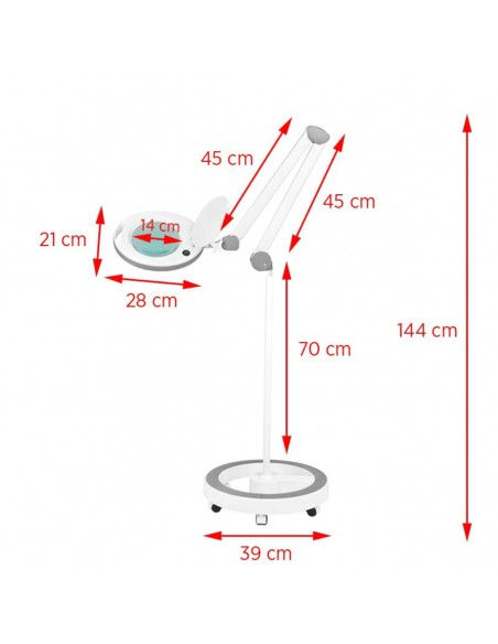 Elegante 6014 60 LED 5d LED magnifier lamp with a tripod