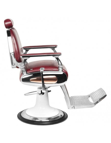 Gabbiano barber armchair moto style burgundy