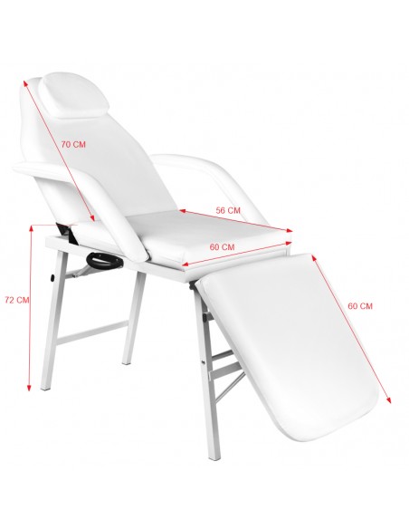 Folding cosmetic chair A270 white