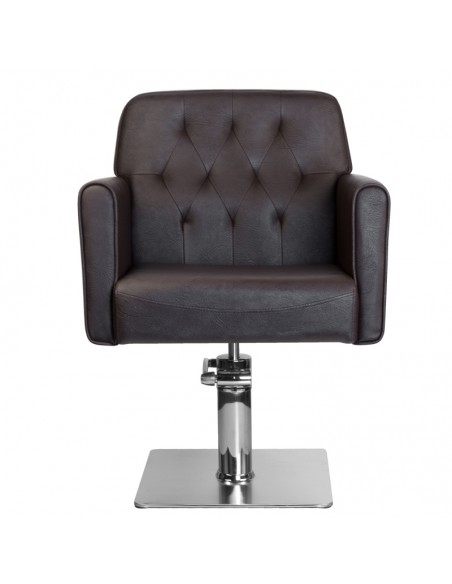 Gabbiano hamburg brown hairdressing chair