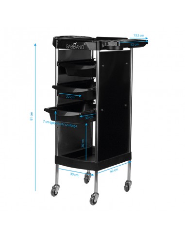 Gabbiano hairdressing assistant fx11-a black