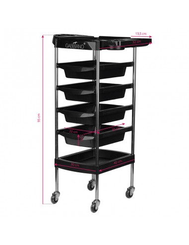 Gabbiano hairdressing assistant fx7 black