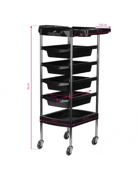 Gabbiano hairdressing assistant fx7 black