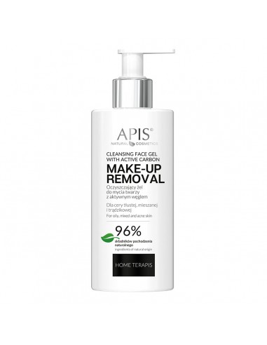 Apis cleansing face wash gel with active charcoal 300ml