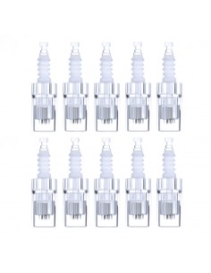 10 pieces of replacement cartridges for the microneedle pen and 12 needles