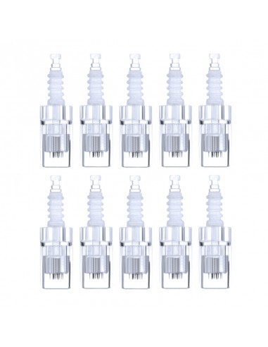 10 pieces of replacement cartridges for the microneedle pen and 12 needles