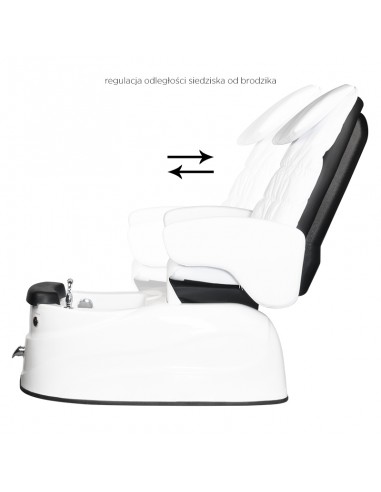 Spa pedicure chair as-122 white with massage function