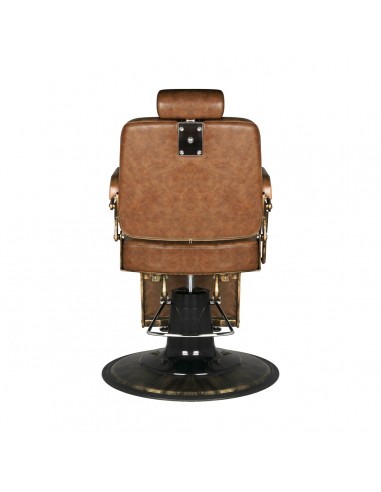 Gabbiano barber chair boss old leather light brown