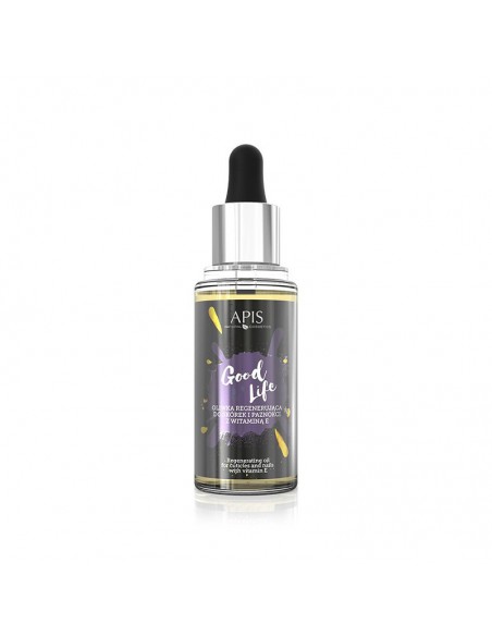 Apis good life regenerating oil for cuticles and nails with vitamin E, 30 ml