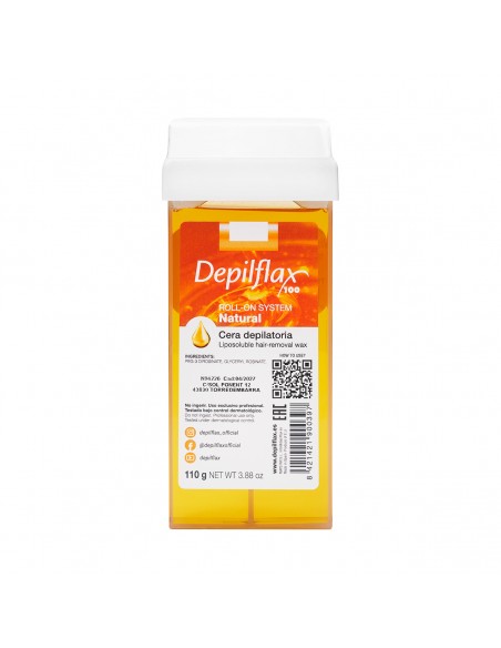 Depilflax 100 depilatory wax, natural roll 110g