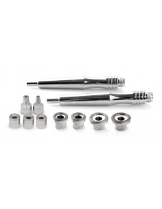 Microdermabrasion heads and a set
