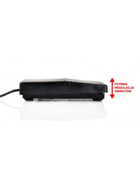 Exo foot drive for a nail drill with an absorber - smooth adjustment