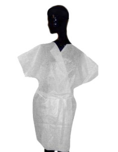 Disposable short sleeve bathrobe