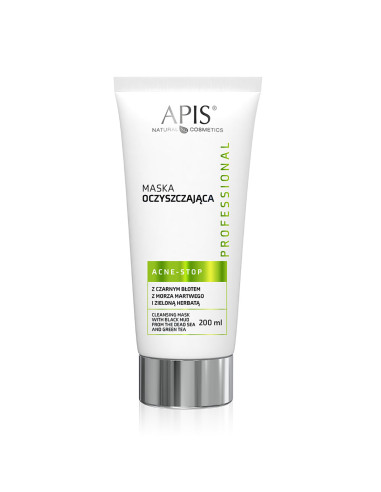 Apis acne-stop cleansing mask with black mud 200ml