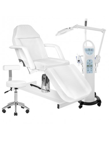 Set of combine harvester azzurro 15in1 sonia + hydraulic cosmetic chair + cosmetic stool