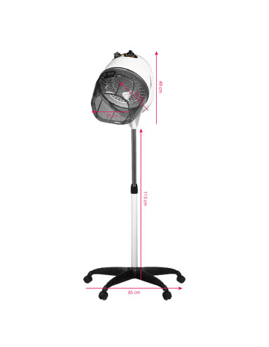 Gabbiano standing dryer 1600 one speed white